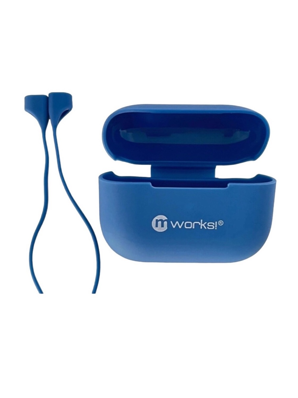 mworks! mCase Airpod Pro Case Skin + Straps in Blue